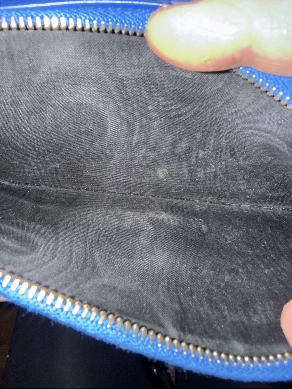 Saint Laurent YSL Classic Y Line Blue Leather Long Zip Wallet - Picture 7 of 7